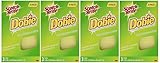 Scotch-Brite Dobie Pads, Dobie Sponge for All Purpose Cleaning of Kitchen, Bathroom, and Household, Non Scratch Dobie Cleaning Pads Safe for Non-Stick Cookware, 12 Dobie Pads