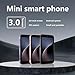 soyes Mini Phone 4G Unlocked World's Smallest Mini Smartphone 3.0'' Touch Screen Compact Mobile Phone for Kids & Students 2000mAh Battery Cell Phone with Dual SIM Quad Core Face ID GPS 3GB+32GB Black