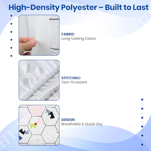 Image of Printed Split Ac Cover Combo Indoor Unit For 1.5 Ton Capacity AC, Inner Unit Ac Cover, All Weather Cover /Attractive Digital Prints /Dustproof /Water Resistant (Mountain & Hexagon)