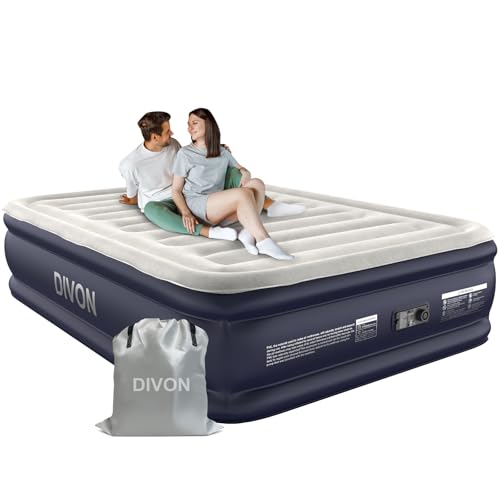 Air Mattress Full with Built in Pump,18''Raised Blow Up Mattress 2 Mins...