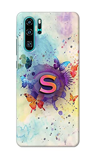 Image of PRINTFIDAA� Printed Hard Back Cover Case for Huawei P30 Pro Back Cover (Alphabet S) -2808