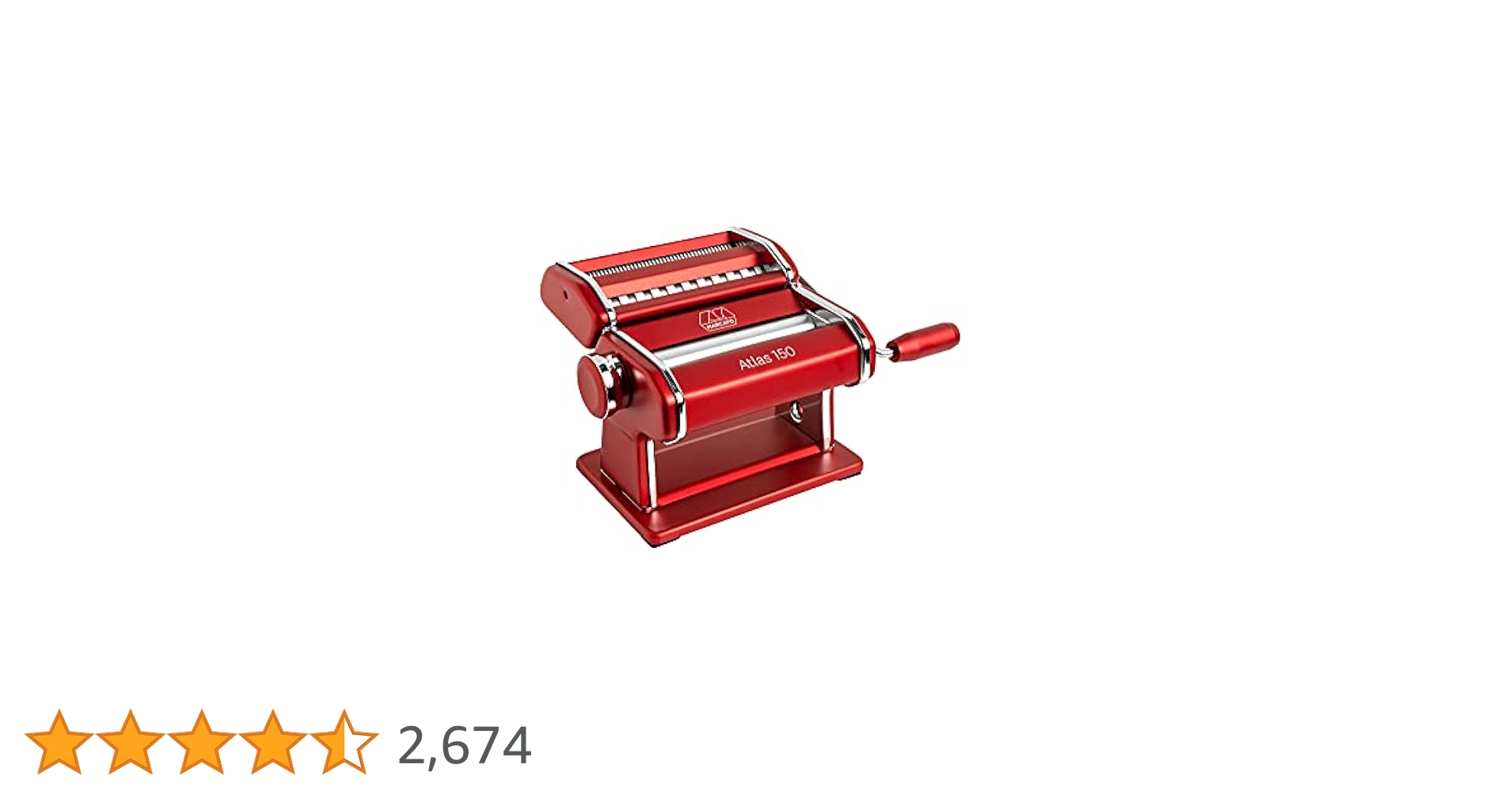 Amazon｜Marcato パスタマシーン アトラス ロッソ MAR20404