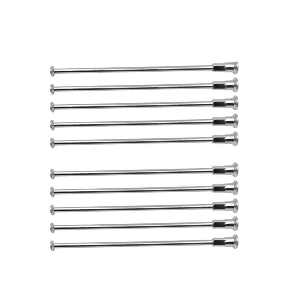 Raggi Bicicletta 40 pezzi 8G diametro 4,0 mm testa dritta raggi moto 45# superficie scheggia motocross(Length 150mm)