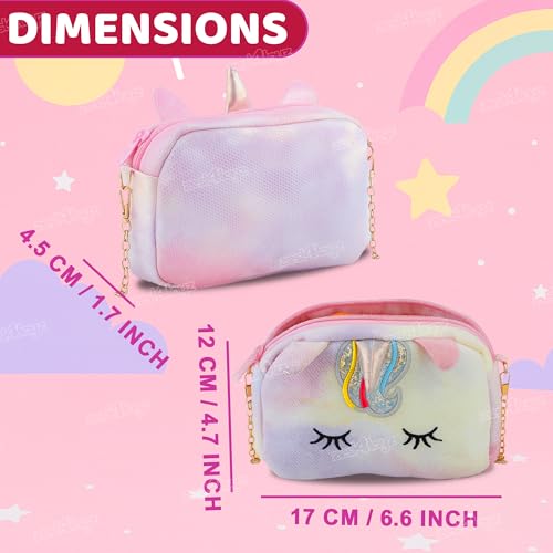 Image of Zest 4 Toyz Unicorn Sling Bag for Girls Crossbody Handbags Stylish Bags for Kids Stylish Lightweight Travel & Party Bag Birthday Gifts for Girls - Multicolor
