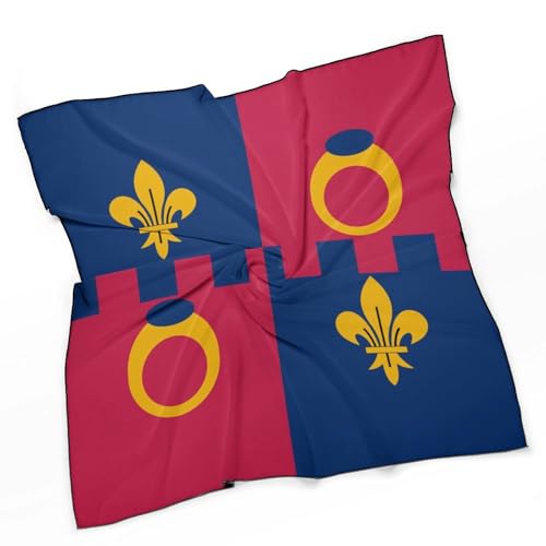 Flag of Montgomery County Maryland Women's Square Silk Scarf Fashion Neck Hair Wrap Head Scarves Dress Bag Decoration3