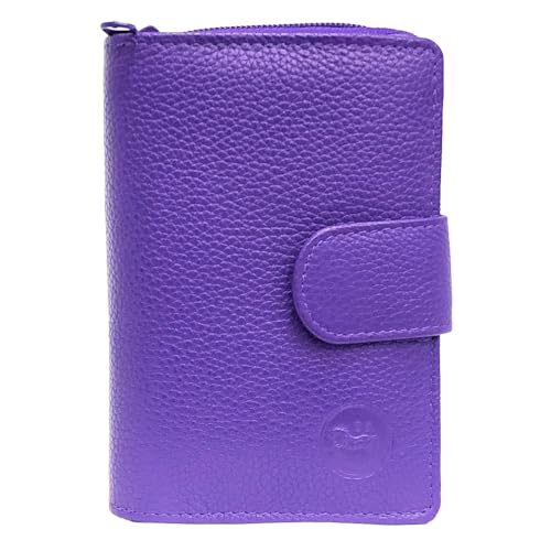 LOLUNA® Porte-Monnaie Cuir Fermeture hermétique - Portefeuille - Compagnon - spacieux et Fonctionnel pour Ranger 9 Cartes - Billet - Monnaie - identité -...