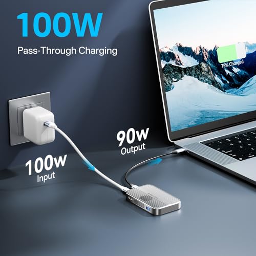 Image of ACASIS 6-in-1 USB-C M.2 2280 /2260 /2242 /2230 SSD Enclosure+Docking Station for iPhone 15 /16 /17 Pro /Max ProRes, M /B+M Key UASP (UP to 8TB)