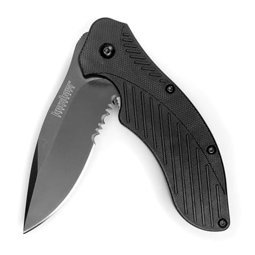 Kershaw Clash Black Serrated Pocketknife