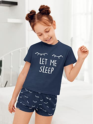 Image of Kingdenergy Girls Summer Cute Print Shorts Set T-Shirt and Short Pant 2 Piece Outfits Clothing Sets