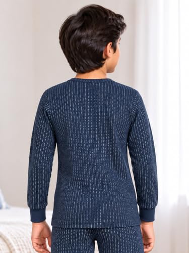 Image of BODYCARE Unisex Polycotton Slim Fit Thermal Tops Round Neck Full Sleeves Pack Of 1