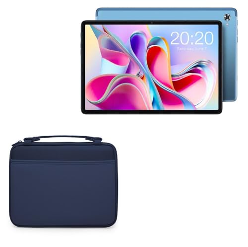BoxWave Case Compatible with Teclast P30S - Hard Shell Briefcase, Slim Messenger Bag Briefcase Cover Side Pockets - Navy
