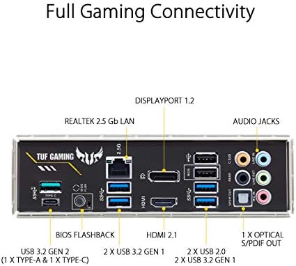 ASUS TUF Gaming B550-PLUS AMD B550 Socket AM4 ATX Motherboard