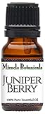 Miracle Botanicals Hungarian Wildcrafted Juniper Berry Essential Oil - 100% Pure Juniperus Communis - 10ml and 30ml Sizes - Superior Strength 10ml