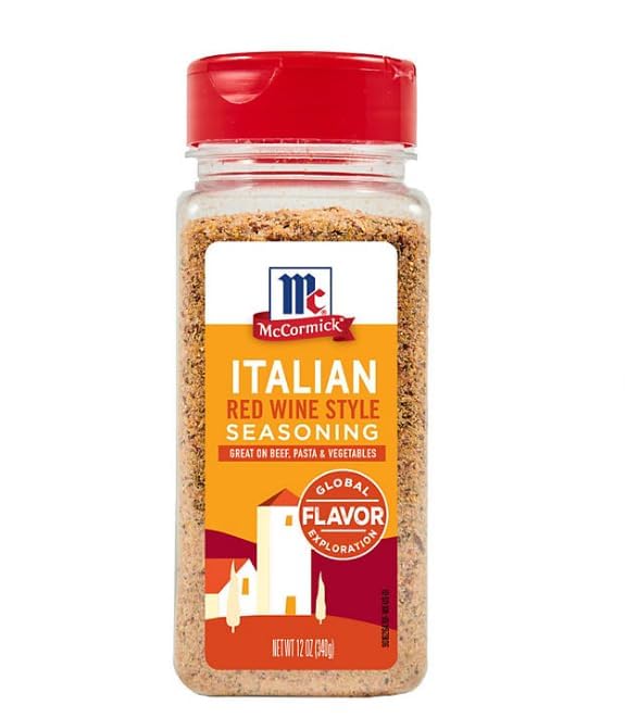 McCormick - Condimento de sabor global estilo vino tinto italiano (12 onzas)