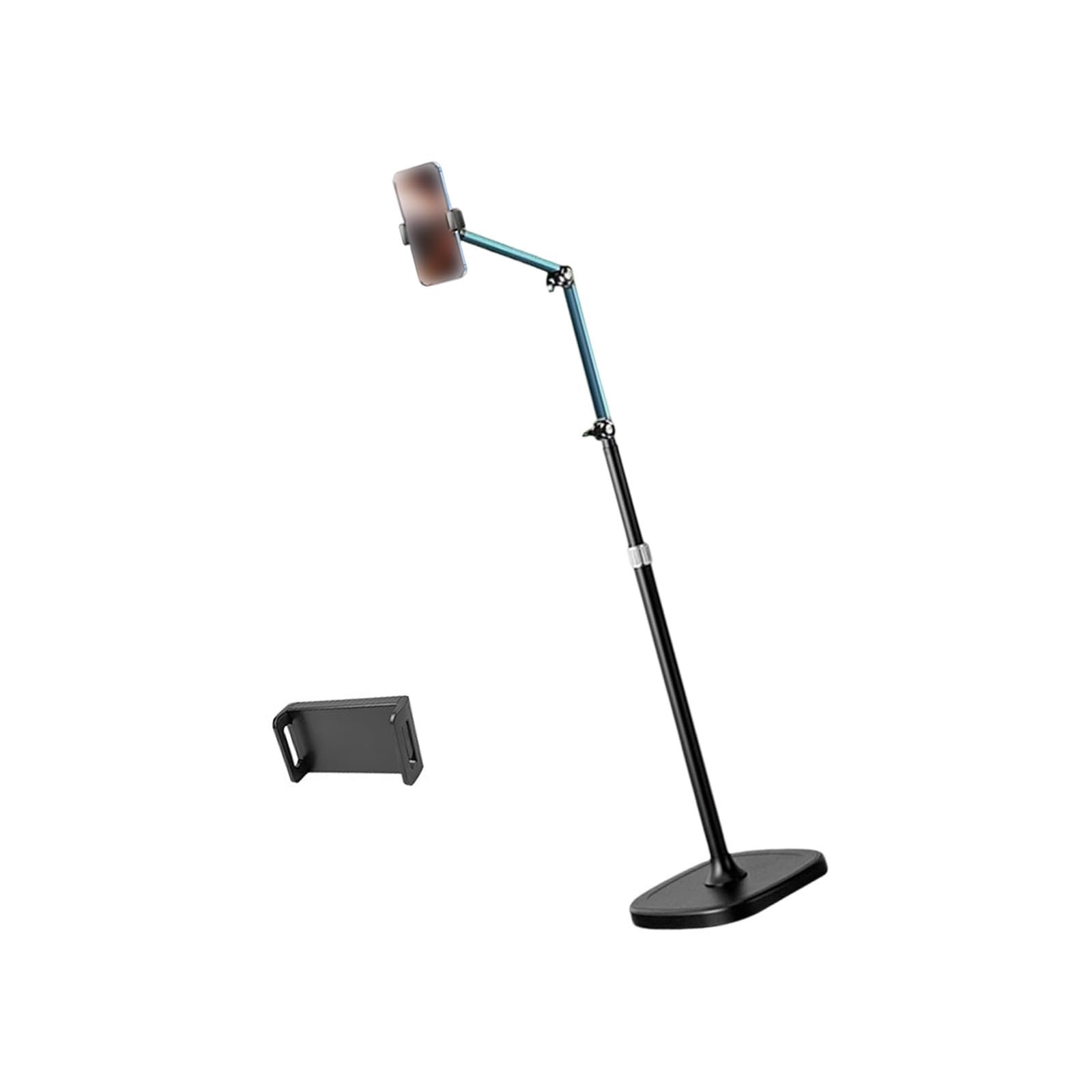 Support de téléphone rotatif multifonction pour vidéo, blogue, photographie, bras ergonomique en métal, angles parfaits, support de téléphone réglable multi-angle
