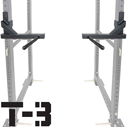 Dented T-3 Series Dip Bars for 2x3 HD Power Rack - Titan Fitness