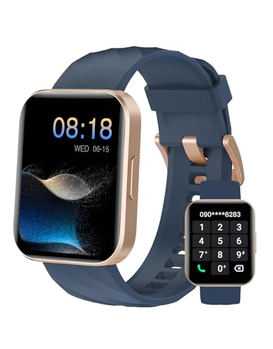 Dakofied X}[gEHb` iPhoneΉ AhChΉ Bluetoothʘb v Lineʒm fB[X Y rv Smart Watch 1.85C` 100+މ^[h obe[ ZKF؍ς