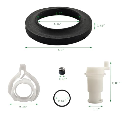 Image of 42049 RV Toilet Flush Water Valve Replacement Kit, for Thetford Aqua Magic Style II Permanent Toilets with Closet Flange Seal
