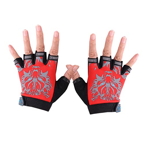 TENDYCOCO Luvas de ginástica, 2 peças, luvas de ciclismo, luvas de bicicleta para crianças, luvas de