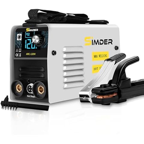 SSIMDER Plastic Welder 2 in 1 Plastic Welding Stick Welding Machine 110V Multiprocess Stick Welder Inverter Welder with Digital Display Upgraded Plastic Welder Portable MMA ARC Welder Machine ARC-120M Cover
