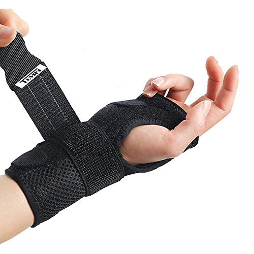 Tutore Per Tunnel Carpale – Fascia Elastica Regolabile Per Polso Destro E Sinistro, Neoprene, Per Sport E Lavoro