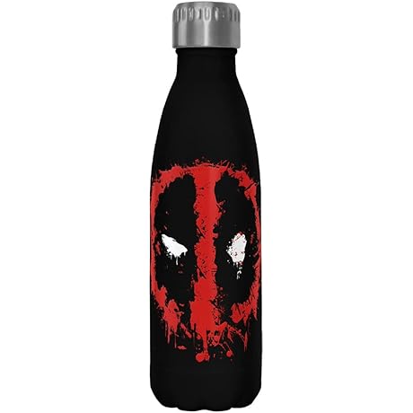 Marvel Deadpool SplatterIcon Water Bottle: Unconventional Hydration for Diehard Fans