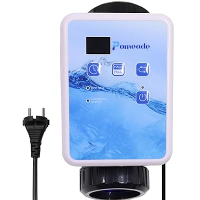 SR100 Salt Water Chlorine System for Above Ground Pools Up to 12000 Gallon Pools, with Titanium Cell and LED Control Panel, 5-Year Warranty(12000 Gallon)