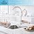 TUTEW Drinking Water Faucet Brushed Nickel, Kitchen Water Purifier Faucet for Non-Air Gap Reverse Osmosis Water Filtration System