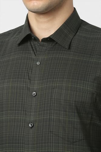 Image of Van Heusen Mens Checkered Full Sleeve Shirt | Timeless Pattern | Smart Comfortable Styling