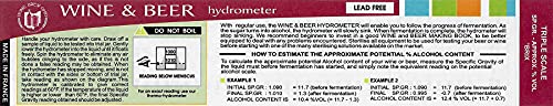 Home Brew Stuff 5068 Hydrometer - Triple Scale Hydrometer thumb #4