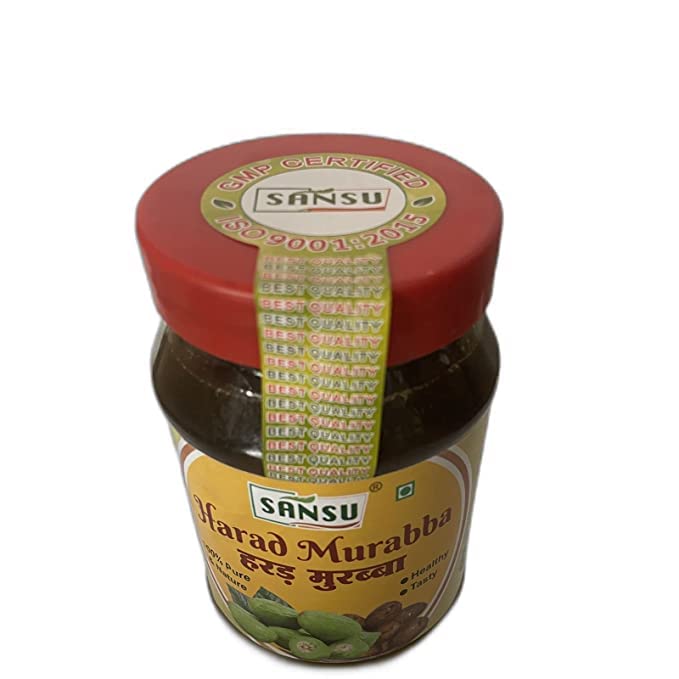 SANSU Homemade Organic Harad Murabba | Healthy & Delicious | Low Sugar Murabbas | 1kg 1