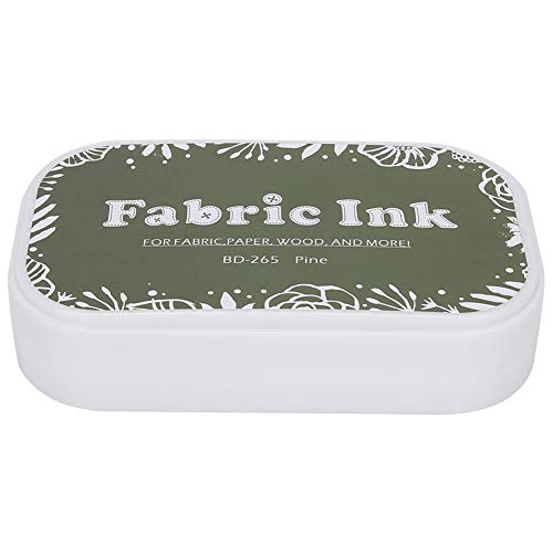 Jiawu カラフルなインククッションペーパーアクセサリー用のDIYバッファスタンプ、木材用の鮮やかな色 - ゴム紙用 (BD-265パインツリーグリーン)