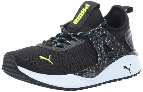 PUMA Alternative Closure Shoes Pacer 23 Sneaker, 13 US Unisex Little Kid, Black-Lime Smash-Bright Aqua