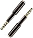 Josi Minea x 3 Pcs 3.5mm Audio Jack Extender Headphone Adapter with Gold Plated 4-Pole Connectors for Apple iPhone 6/6S/6+/5S/5 iPad Samsung Galaxy S6/S5 Note & Most Smartphones & Tablets [ 3 Pack ]
