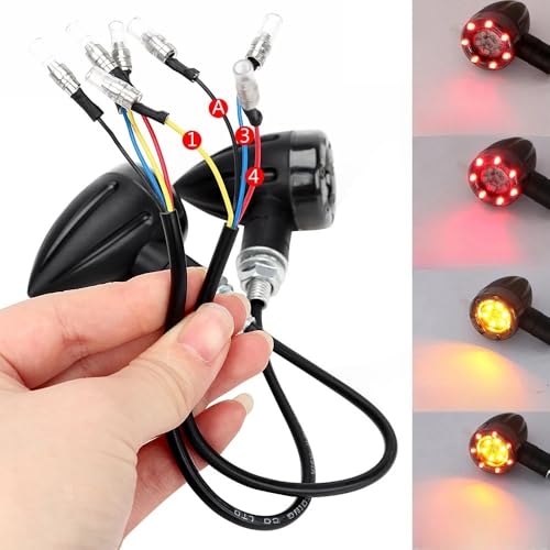 Feu stop LED moto et indicateur clignotant universel 12V