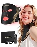 Red Light Therapy for Face, LED Light Therapy Mask Skin Care Mask & Neck, LED Red & NIR Light Therapy Wavelength for Home Use, Working Travel Yoga Sleep