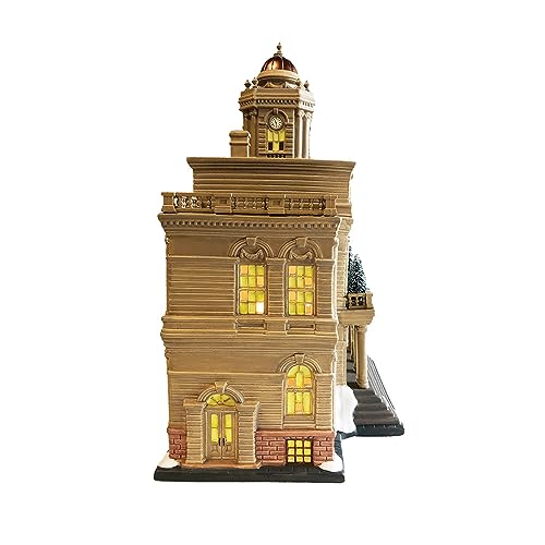 Department 56 Christmas in The City Hall Lit Building, 11.02 Inch, Multicolor by Department 56 - Image 7
