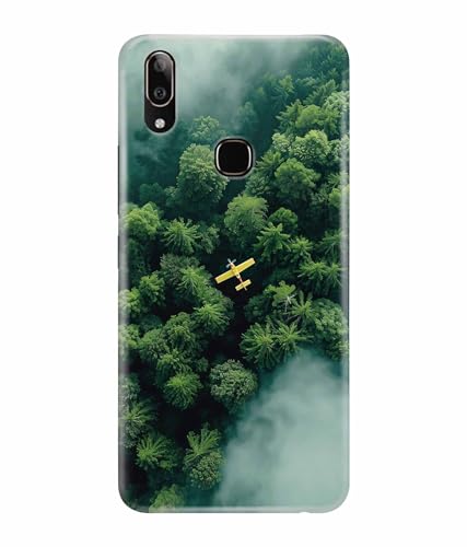 Image of Aeroplane Travel World Printed Hard Back Case Cover & Compatible for Vivo Y91 / Vivo Y93 / Vivo Y95 (Multicolor) - D1805