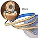 TOPXCDZ WS2811 COB Running Water Flowing LED Strip Light Horse Race Chasing Tape Wireless Remote Controller DC24V Power 20M 10M Full Set (2x5M Strip+1x Controller +1x Power, 3000K)