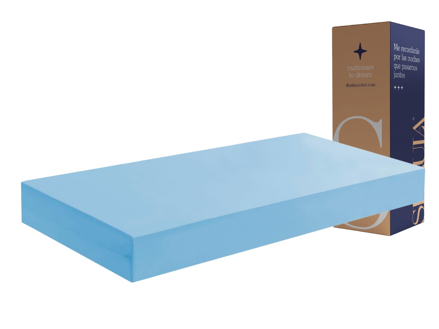 SONHO Colchon Medical 90X200 VISCO GERIÁTRICO - Altura 20 CM - para Camas articuladas - 3 CM de viscoelástica y 17 CM de Espuma terapéutica - Desenfundable e Impermeable -