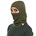 100% Merino Wool Balaclava - Winter Ski Mask - Face Mask - Cold Weather Gear - Olive Drab - One Size