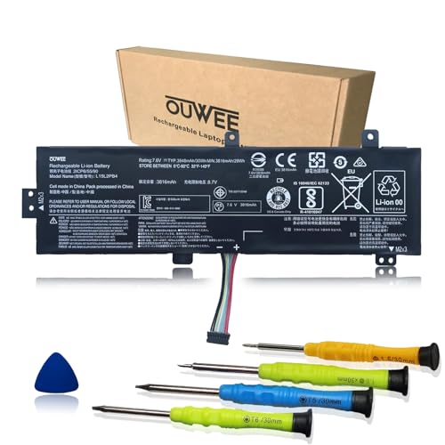 OUWEE L15L2PB4 Laptop Battery Compatible with Lenovo IdeaPad 510-15ISK/15IKB 310-15ABR/15IAP/15IKB/15ISK 310 Touch-15IKB/15ISK Series L15C2PB5 L15M2PB5 L15M2PB3 L15C2PB3 L15C2PB7 L15L2PB5 L15S2TB0