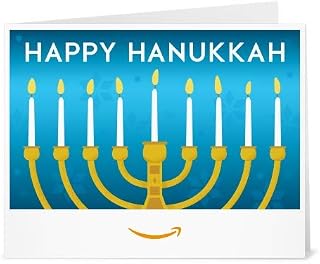 Amazon Gift Card - Print - Hanukkah Menorah