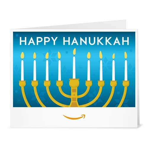 Amazon Gift Card - Print - Hanukkah Menorah