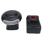 Kikumi 12000mAh Battery Powered Space Heater, Cordless Portable Heater Electric Tricycle Car Defroster for Outdoor Home, Portable Car Defogger