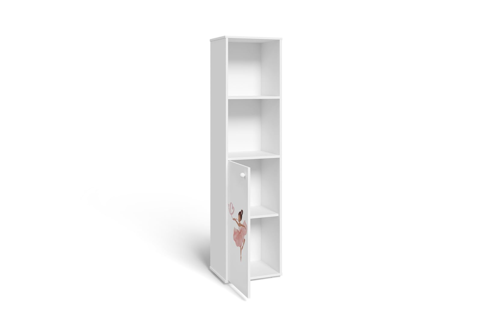 KOBI Scaffale per bambini PIXY bianco 162x40 cm