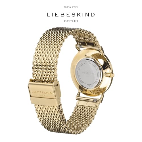 LIEBESKIND Berlin Damen Analog Quarz Armbanduhr mit Edelstahlarmband LT-0210-MQ – Ansicht 4