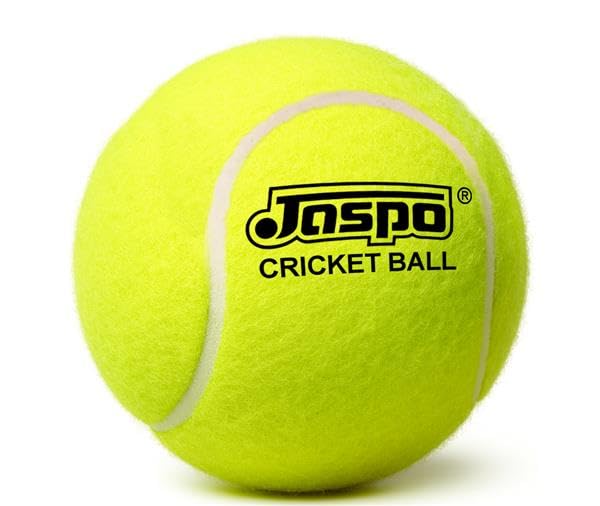 Image of jaspo Smasher Tennis Cricket Ball | Medium Weight Soft Rubber Ball | Safe for Indoor & Society Play | Suitable for Professional Matches or Outdoor Grounds (90-100 Grams, Pack of 6pcs)