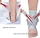Chlffua Knöchelbandage Sprunggelenkbandage, Einstellbar Fußbandage Sprunggelenk Fußgelenkstütze mit PE Board Stark Stabilisierung Fußgelenkbandage mit Klettverschluss für Knöchel Damen Herren (XL)