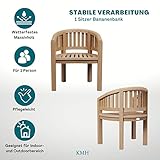 KMH®, Teak Gartensessel Banana (#102138) - 5